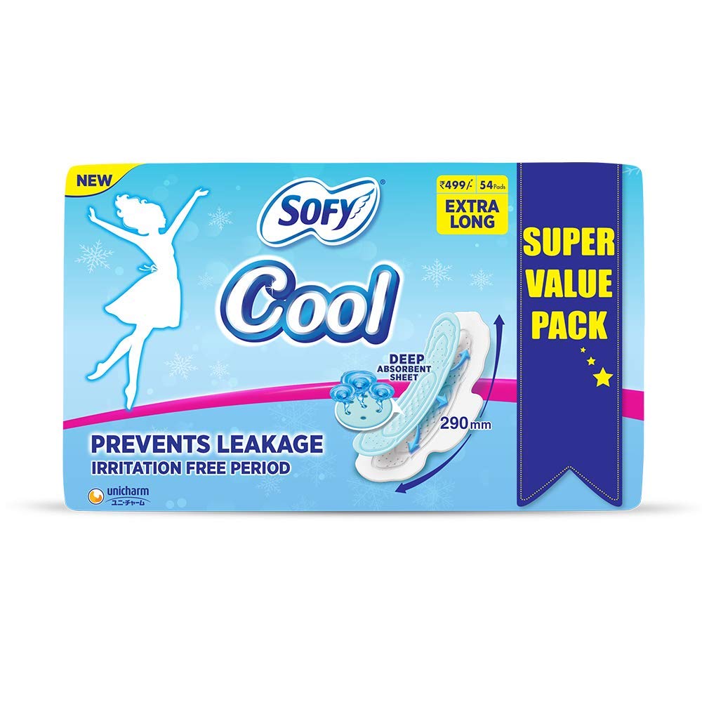 Sofy Cool freshness Extra Long Sanitary Pads, Pack of 44