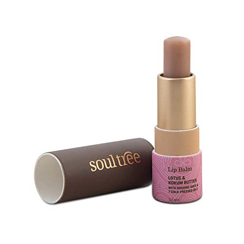 SoulTree Lip Balm - Lotus and Kokum Butter | Heal & Moisturise Lips - 3.5gm