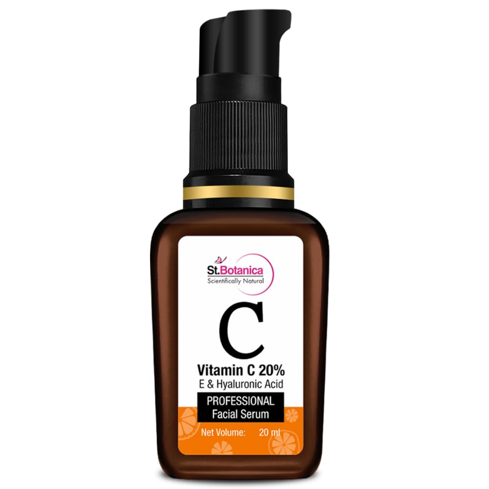 St.Botanica Vitamin C 20% Face Serum with Vitamin C+ Vitamin E & Hyaluronic Acid