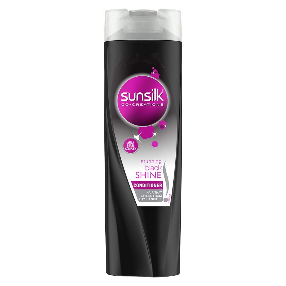 Sunsilk Black Shine Amla Conditioner For All Hair, 340 Ml,1 Count