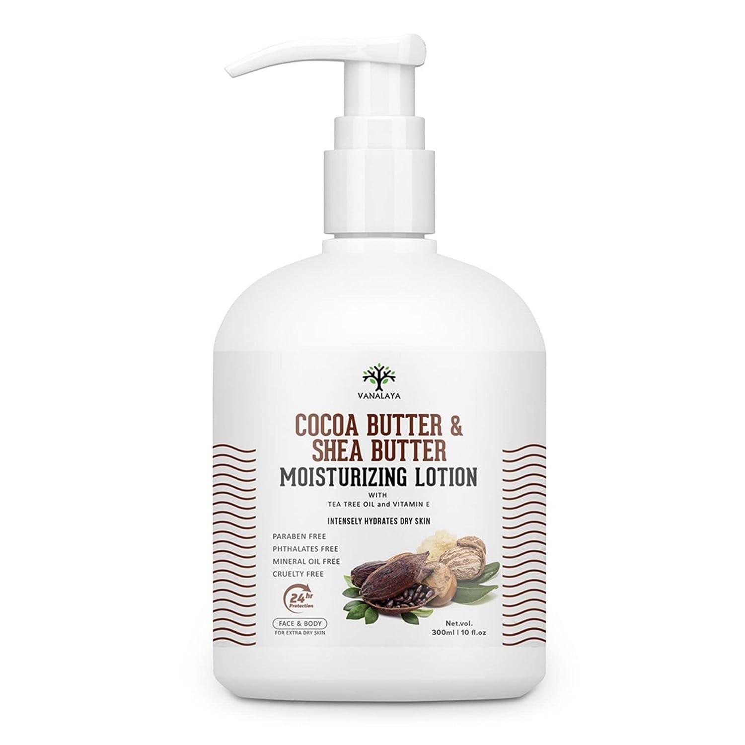 Vanalaya Cocoa Butter & Shea Butter Moisturizing Lotion - 300ml