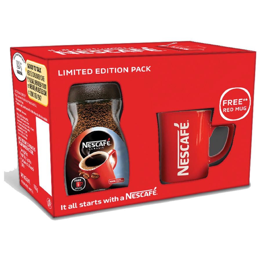 Nescafe Classic Coffee, 100 g (Get a Red Mug Free)