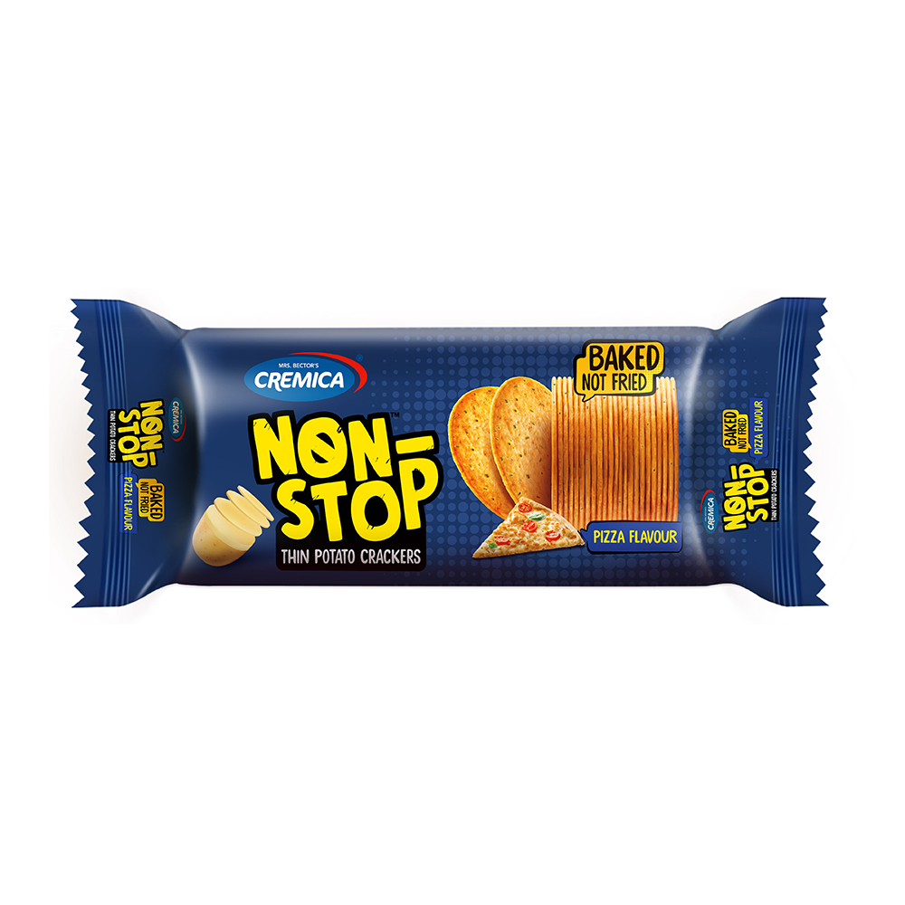 10x Cremica Non Stop Pizza Flavour Biscuit, 75g each, Pack Of 10