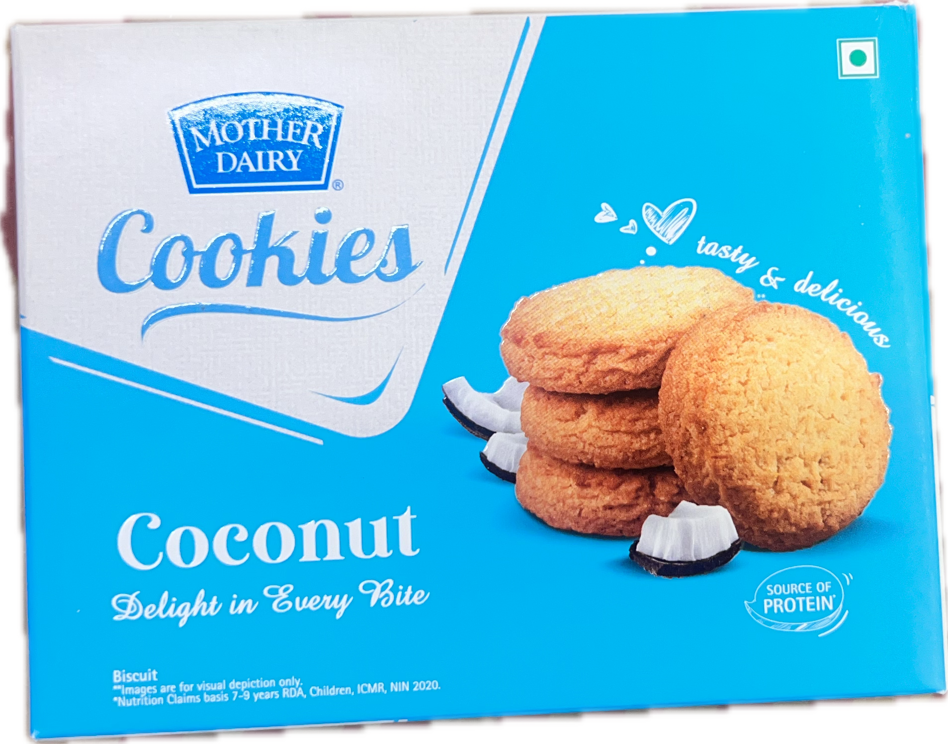 4x Mother Dairy - Coconut Cookies - 150g - Pack of 4