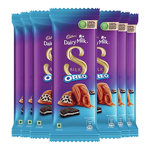 Cadbury Dairy Milk Silk Oreo Chocolate Bar, 60 g (Pack of 7).