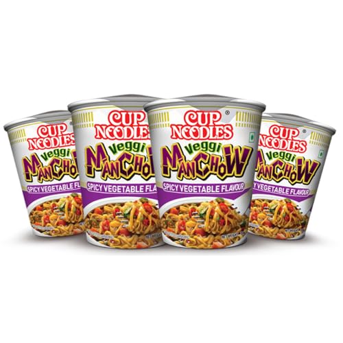 Cup Noodles Veggi Manchow, 70 g (Pack of 4)