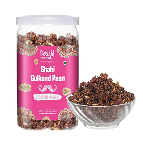 Delight Foods Gulkand Meetha Paan Without Supari [Sweet Paan Hygienically Packed Traditional Mukhwas. Mouth Freshener] (Gulkand Paan 100g)