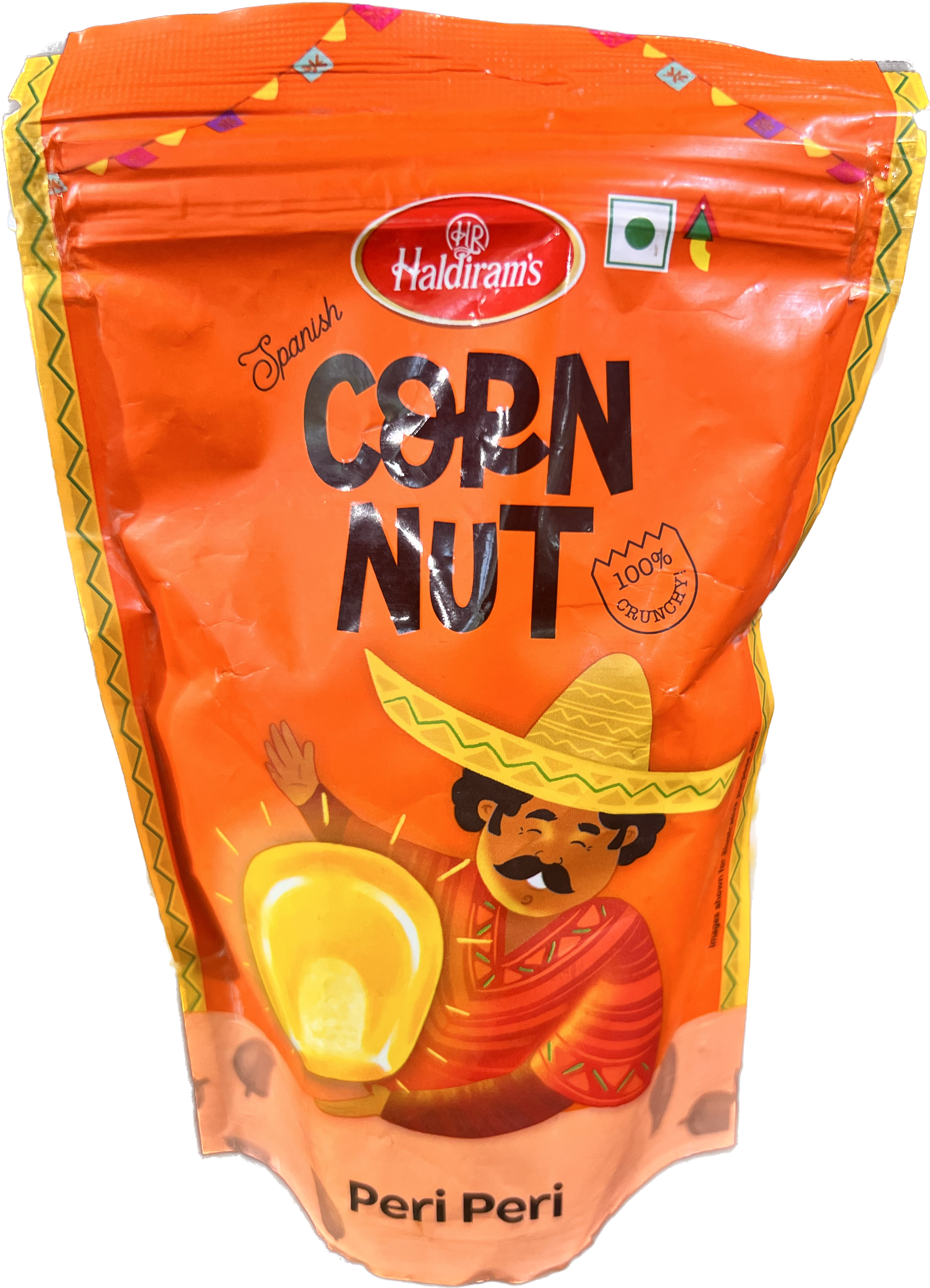 Haldiram Roasted Spanish Corn Nut Peri Peri, 110 g