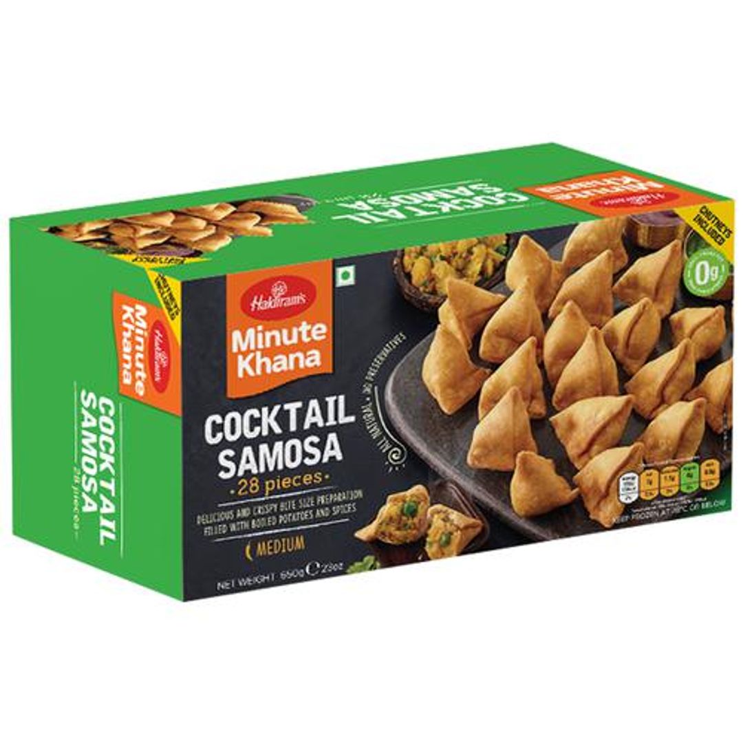 Haldirams Cocktail Samosa - Minute Khana, 650 g
