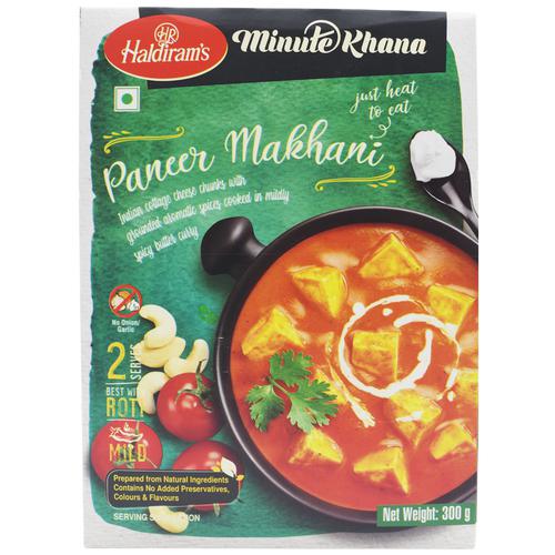 Haldirams Ready to Eat - Paneer Makhani, 300 g Carton