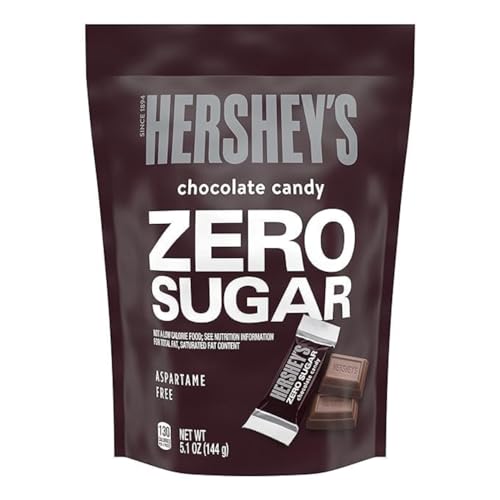 Hershey Zero Sugar Chocolate Candy Individually Wrapped Candies 144g (Imported USA)