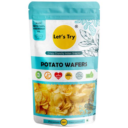Let's Try Aloo/Potato Wafers - Crispy, Crunchy, High In Quality, 90 g