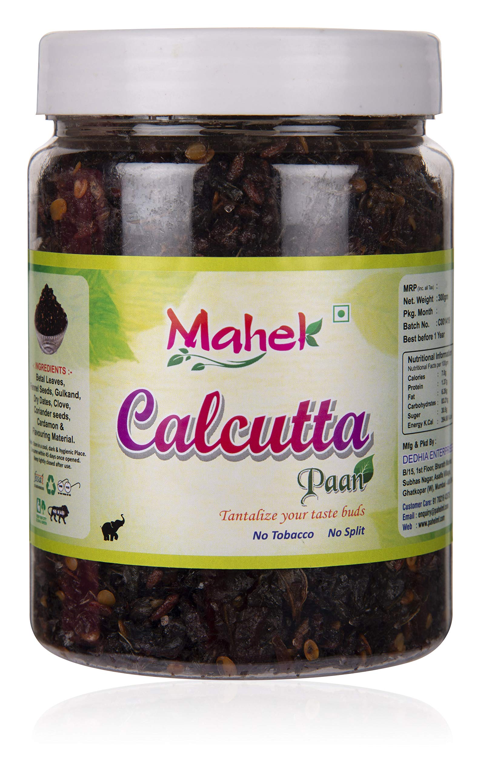 Mahek Calcutta Paan, 250 gm, [Mouth Freshener, Digestive, After-Meal,Mukhwas]