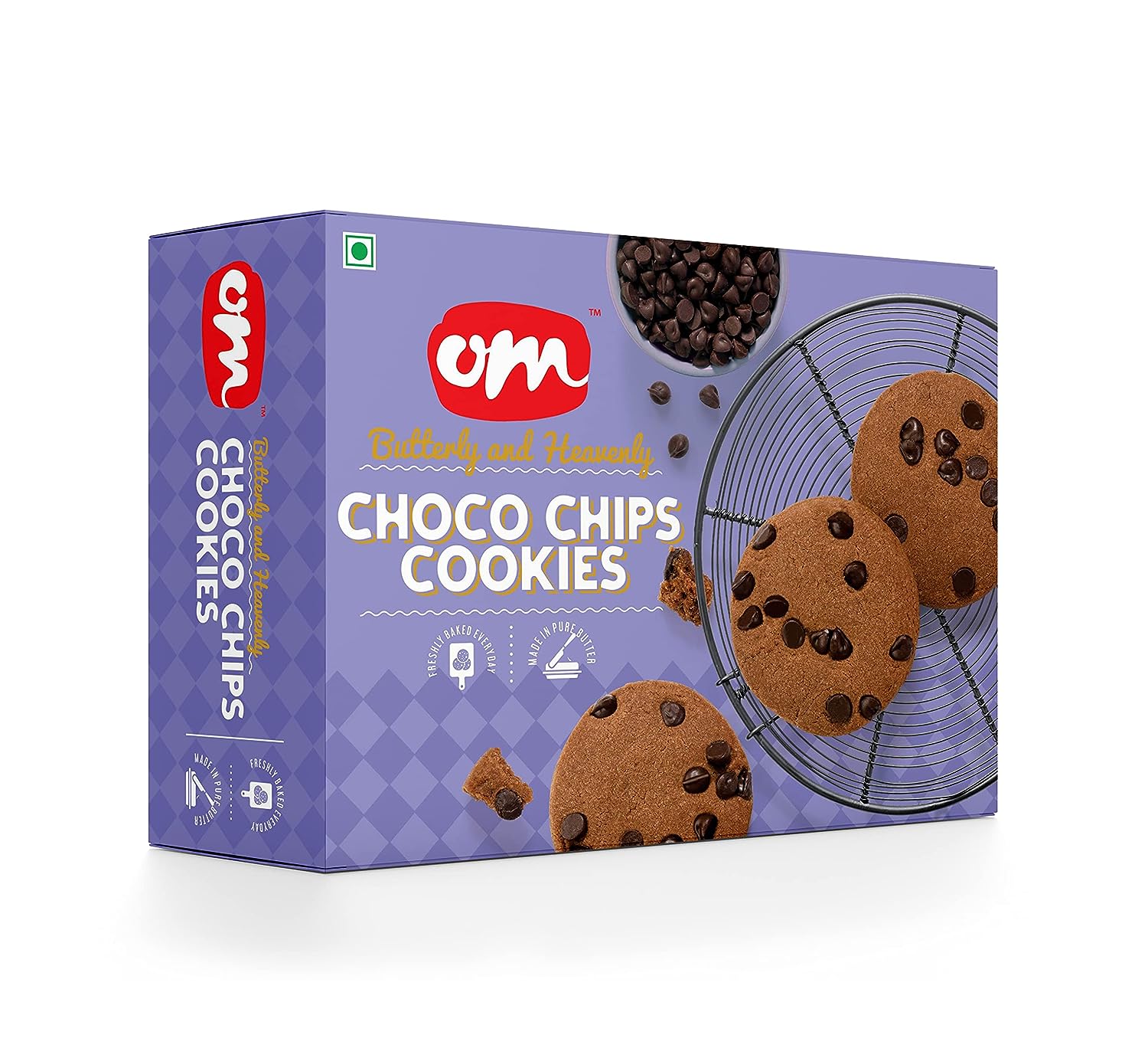 Om Sweets and Snacks Chocolate Chips Cookies -350G