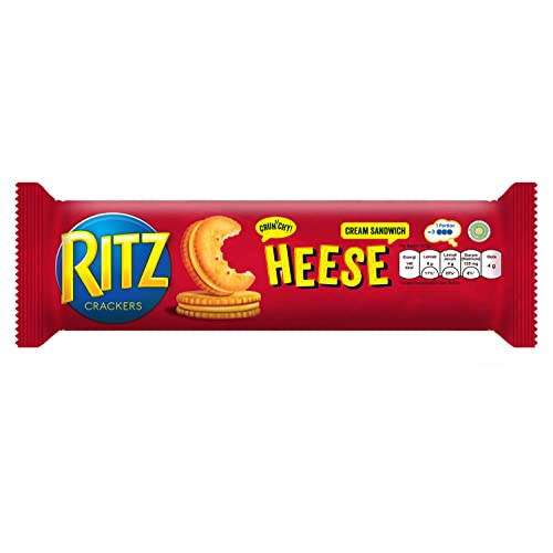 Ritz Cheese Cream Sandwich Cracker Biscuits, 100 g, Red