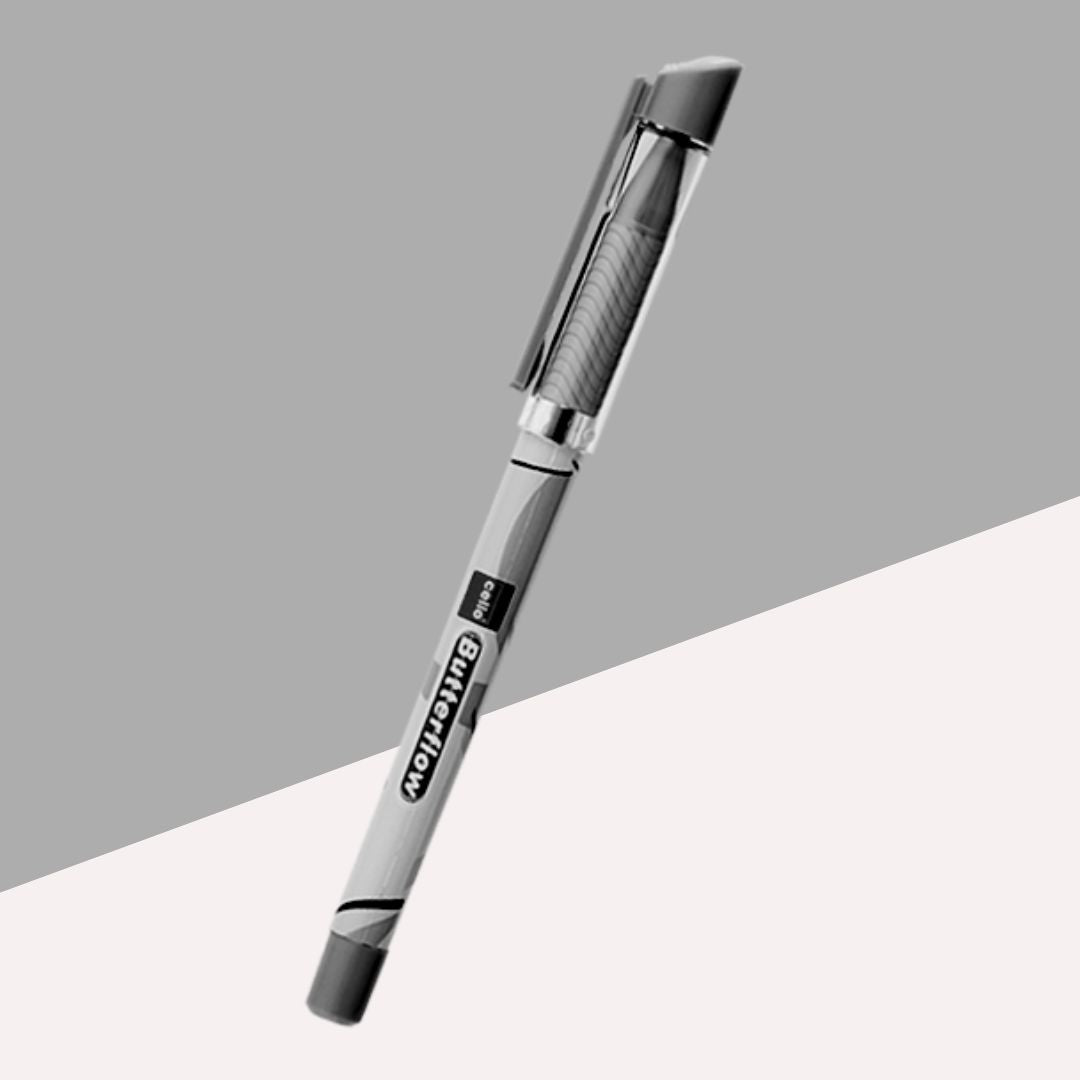 Cello Butterflow Simply Ballpoint Pen â€“ Black ( Pack of 1 )