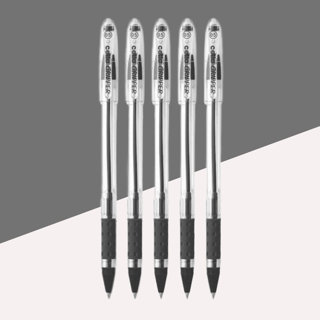 Cello Gripper Ball Pen â€“ Black ( Pack of 1 )