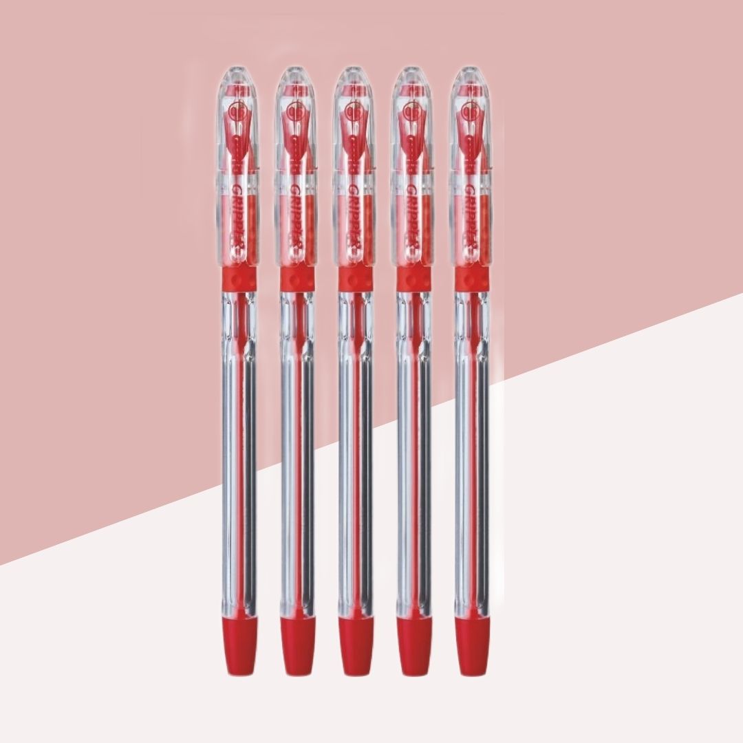 Cello Gripper Ball Pen â€“ Red ( Pack of 1 )