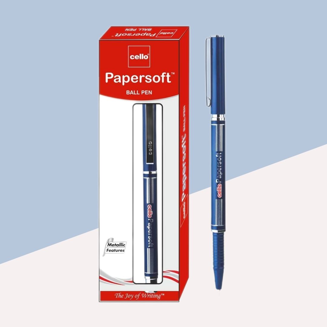 Cello Paper Soft Ball Pen â€“ Blue ( Pack of 1 )