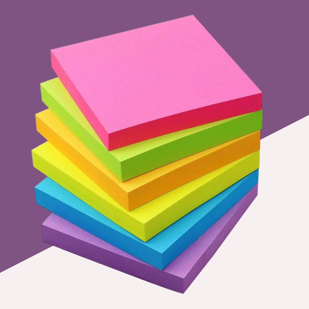 Colorful Designer Sticky Notes - 3 inch x 3 inch ( Pack of 1 )