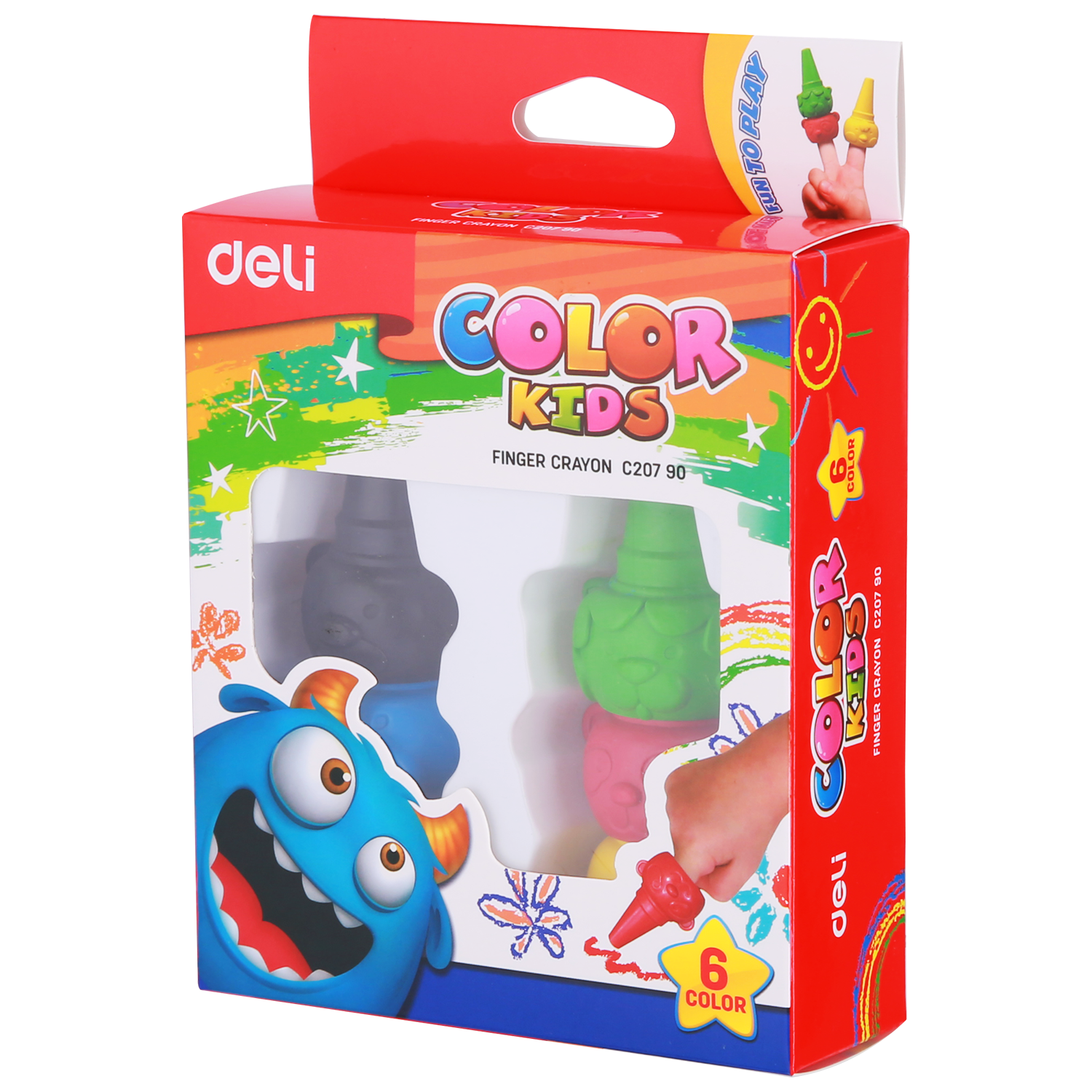 DELI EC20790 FINGER CRAYON SET - Color May Vary