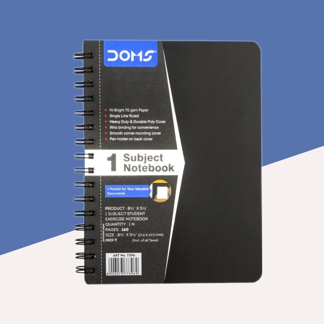 DOMS 1 Subject Notebook for College and Office Use ( Pack of 1 )