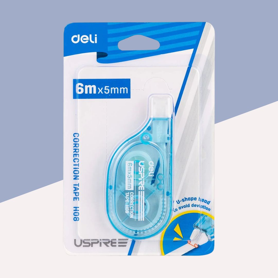 Deli Uspire Correction Tape : Precision Correction ( Pack of 1 )