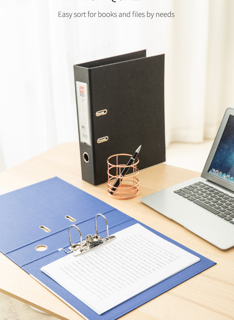 Deli W39656 Fc Lever Arch File Black - Color May Vary