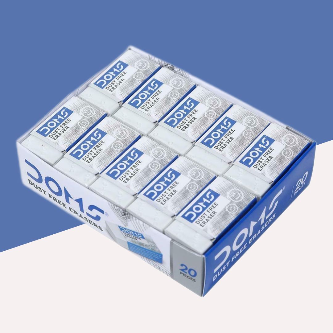 Doms Dust Free Eraser â€“ Medium ( Pack of 20 )