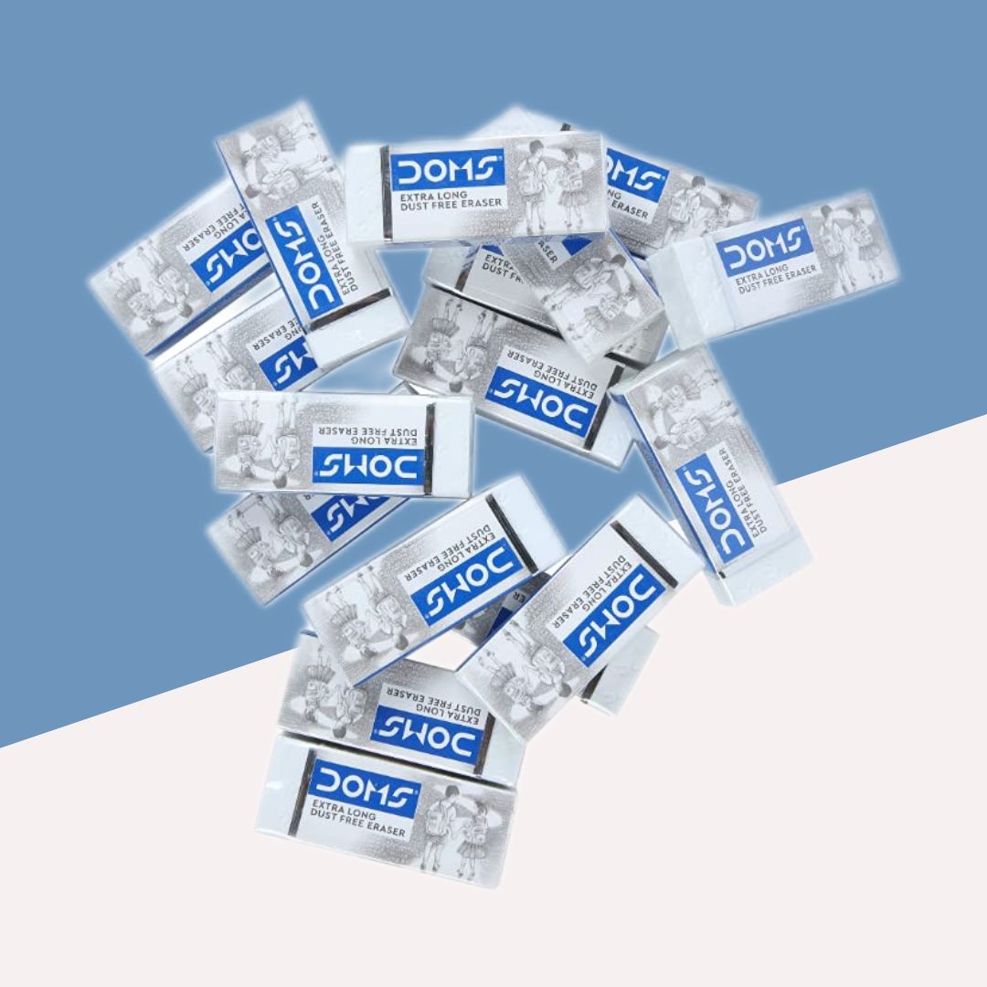 Doms Extra Long Dust Free Eraser ( Pack Of 20 )