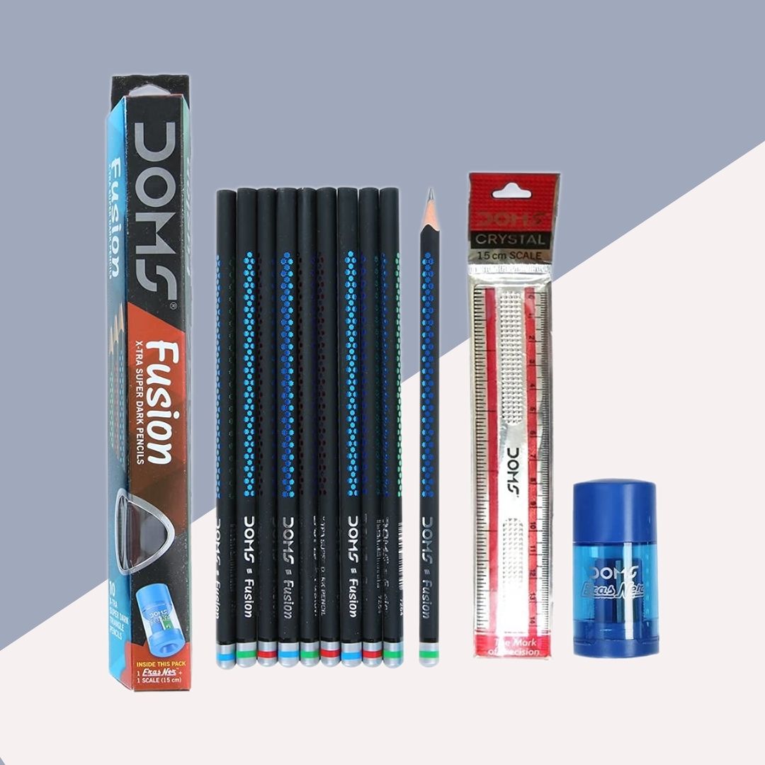 Doms Fusion Extra Dark Pencil for Superior Writing ( Pack Of 10 )