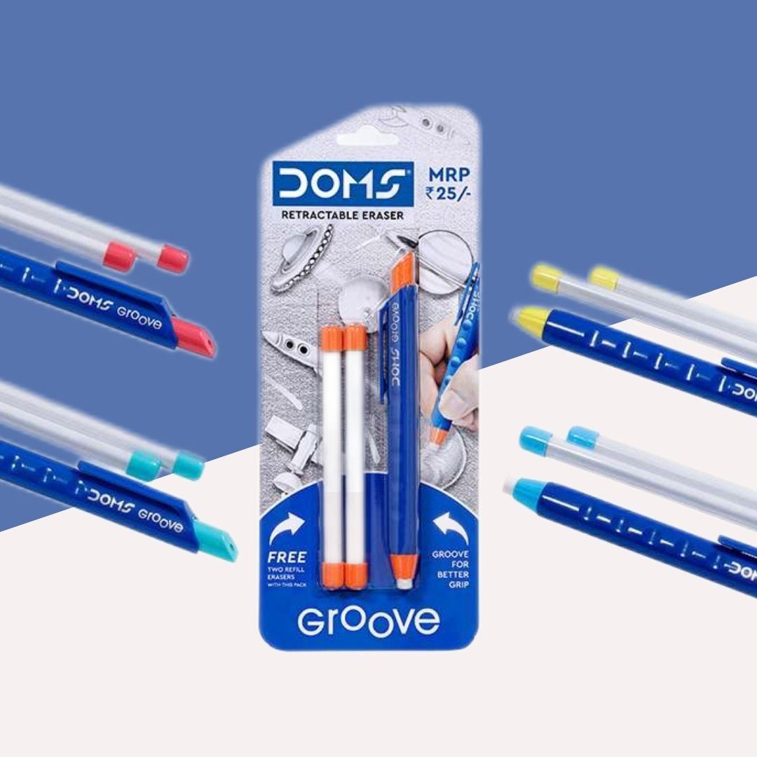 Doms Groove Retractable Eraser ( Pack Of 1 )