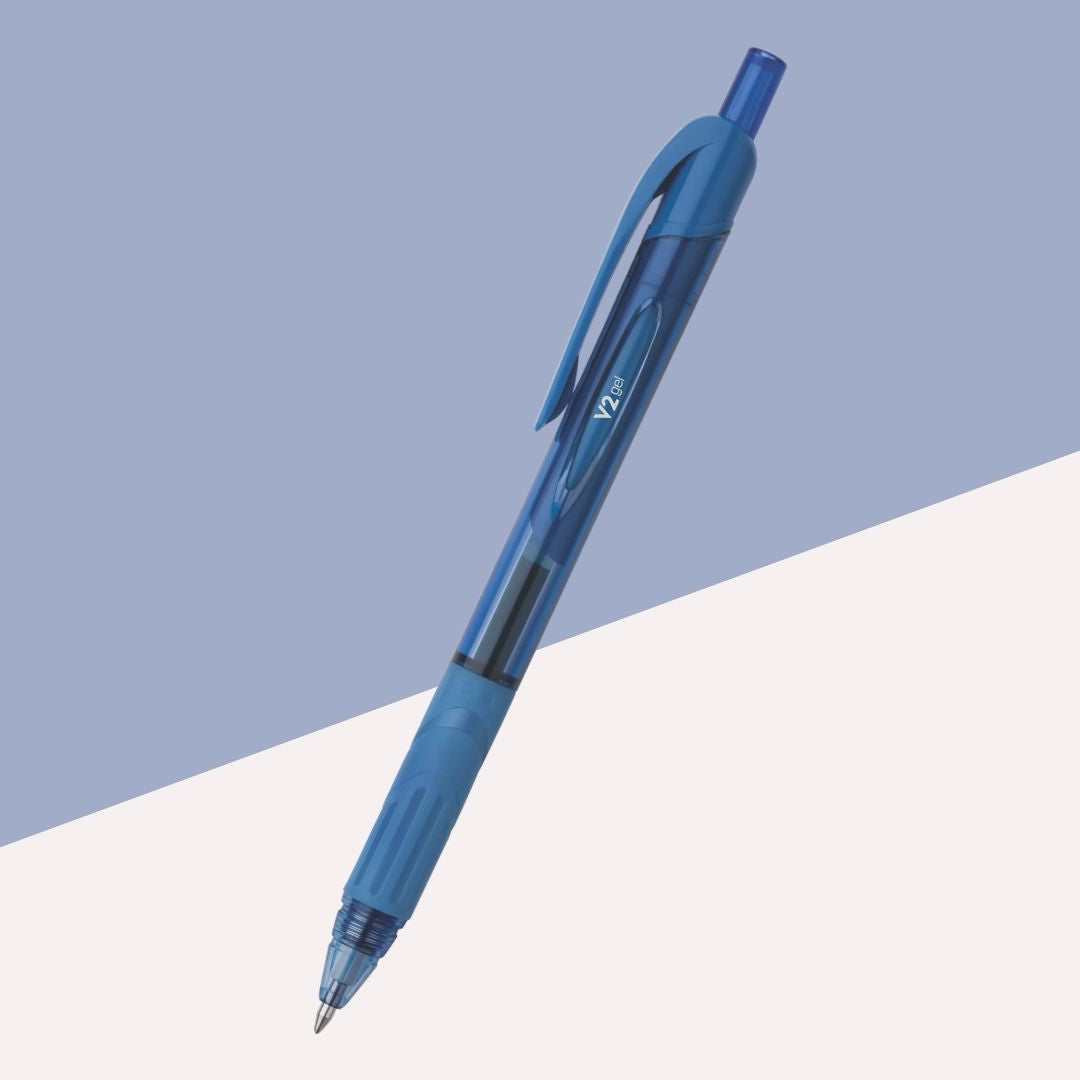 FLAIR V2 Retractable Gel Pen â€“ Blue  Pack of 1 )
