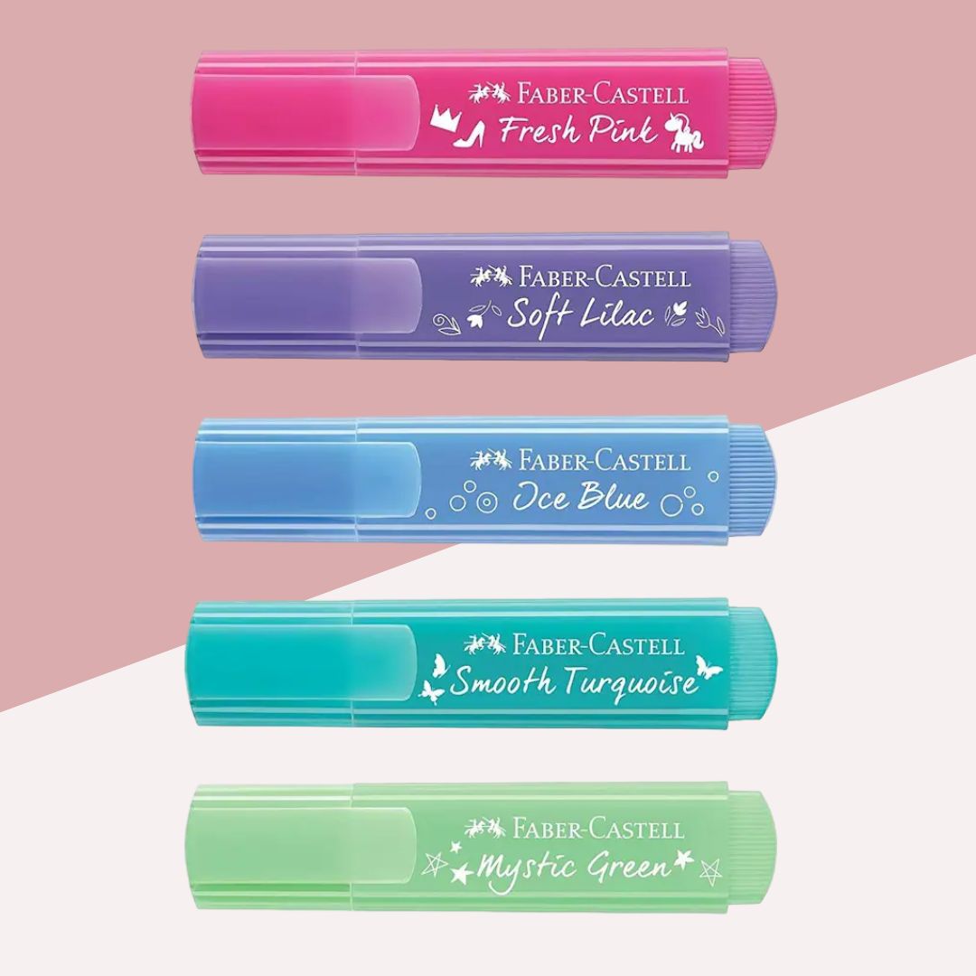 Faber-Castell Pastel Textliners ( Pack of 5 )