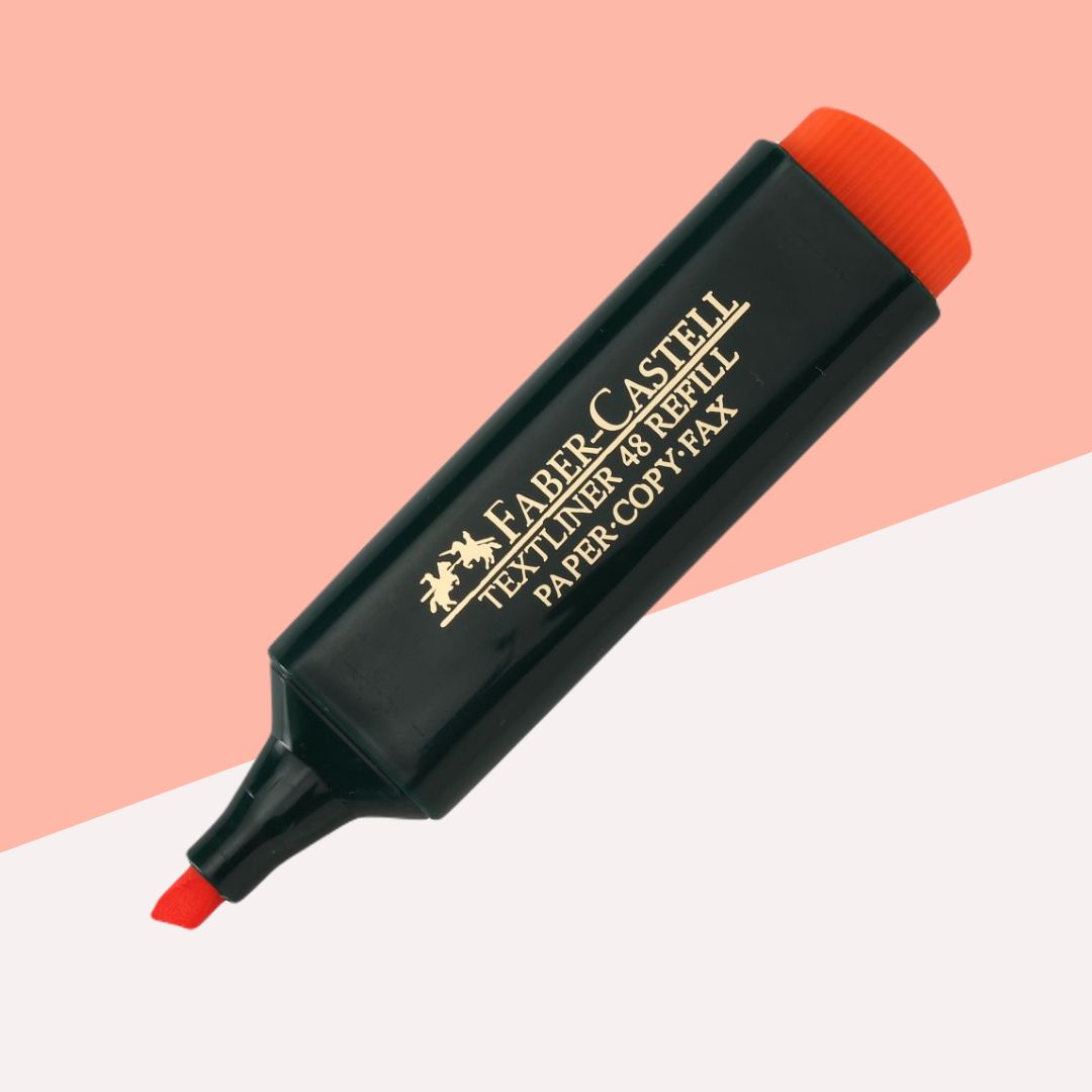 Faber-Castell Textliner Pen - Florescent Orange ( Pack Of 1 )