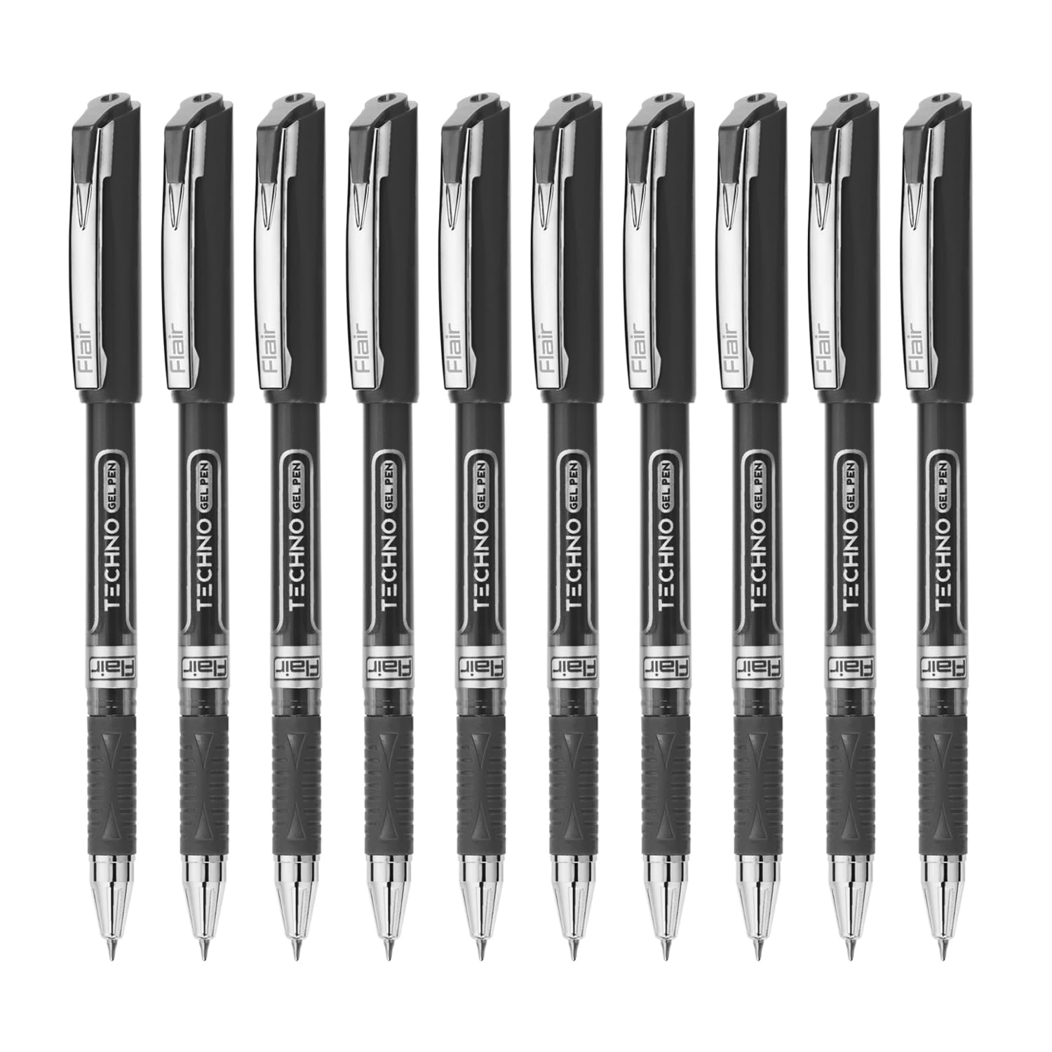 Flair Techno 0.5mm Gel Pen Box Pack - Black Ink