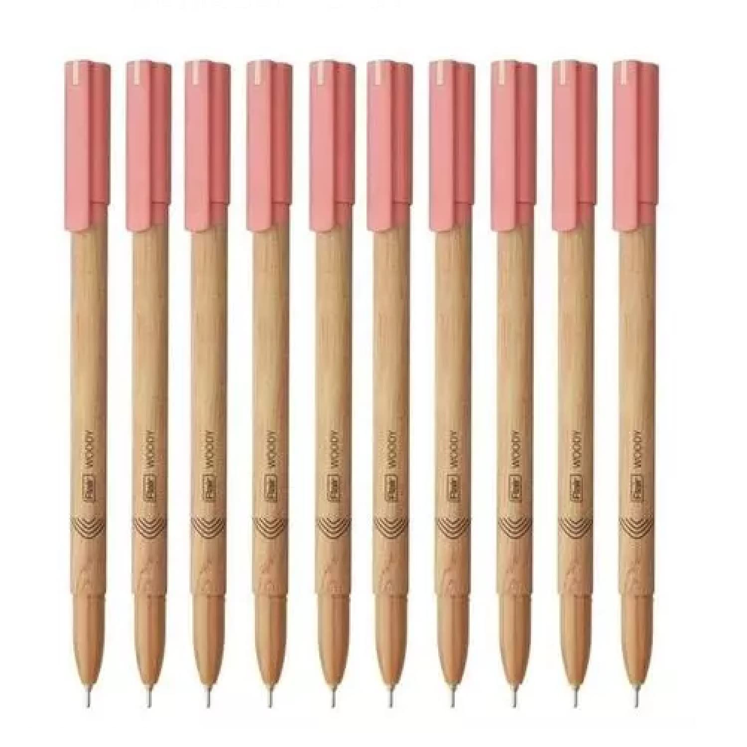 Flair Woody Ball Pen Wallet Pack - 0.7mm - Red Ink