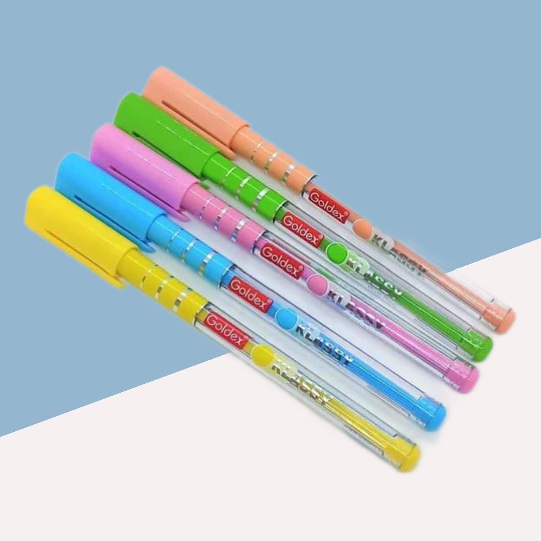 Goldex Klassy Ball Pen  â€“ Blue ( Pack of 5 )