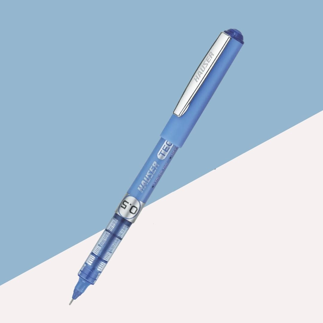 Hauser Tech 5 Liquid Ink Gel Pen â€“ Blue ( Pack of 1 )