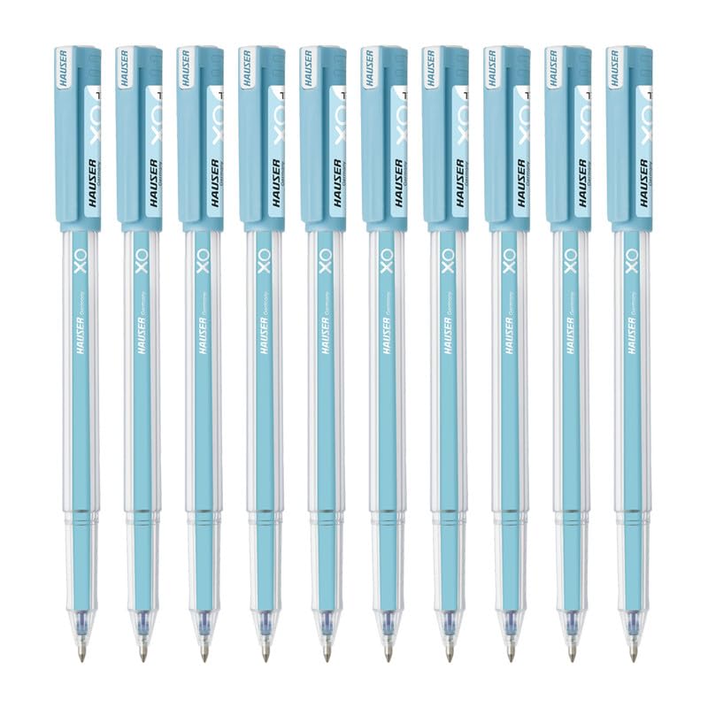 Hauser XO Jumbo 0.6 mm Gel Pen, Blue Ink, Pack of 20