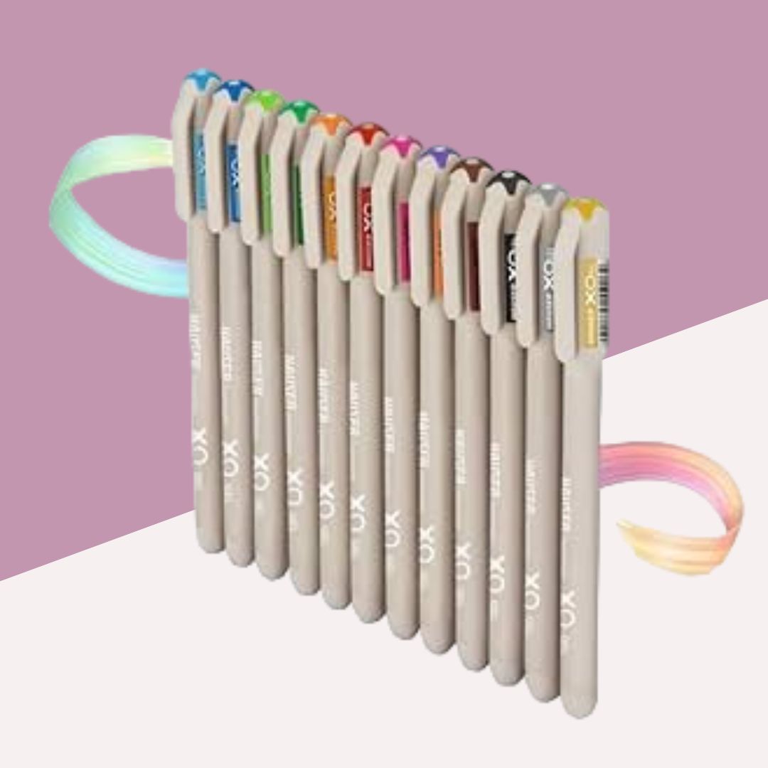 Hauser XO Multicolour Ball Pen Set ( Pack of 10 )