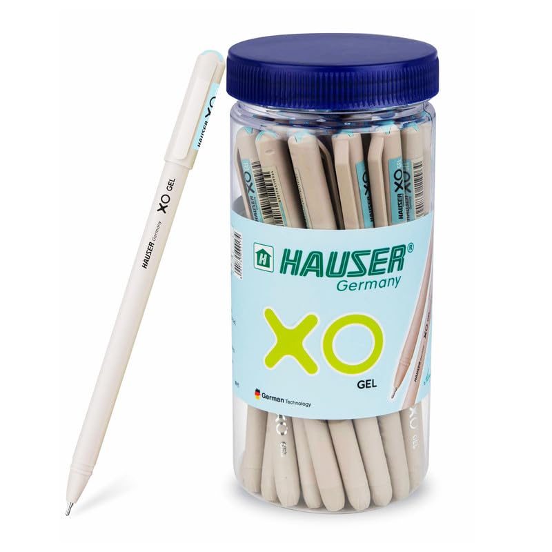 Hauser Xo Gel Pen Jar Pack, Blue Ink