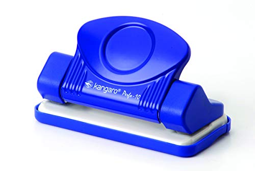 Kangaro Desk Essentials PERFO-10 2 Hole Metal Mini Paper Punch | Removable Chip Tray | 10 Sheets Capacity | Office Essentials | Pack of 3 | Color May Vary | Color May Vary