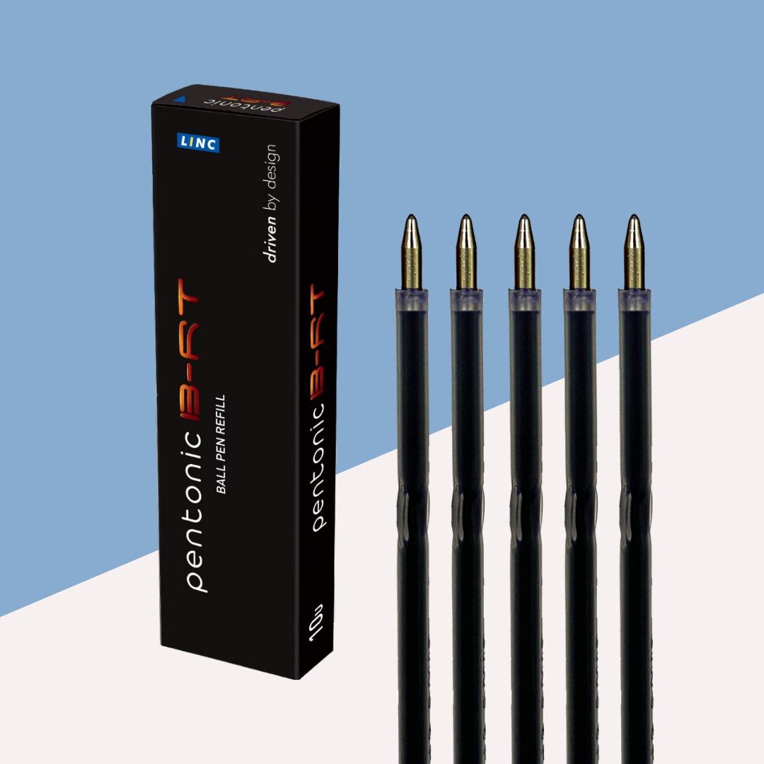 Linc Pentonic B-RT Ball Pen Refills â€“ Blue ( Set of 5 )