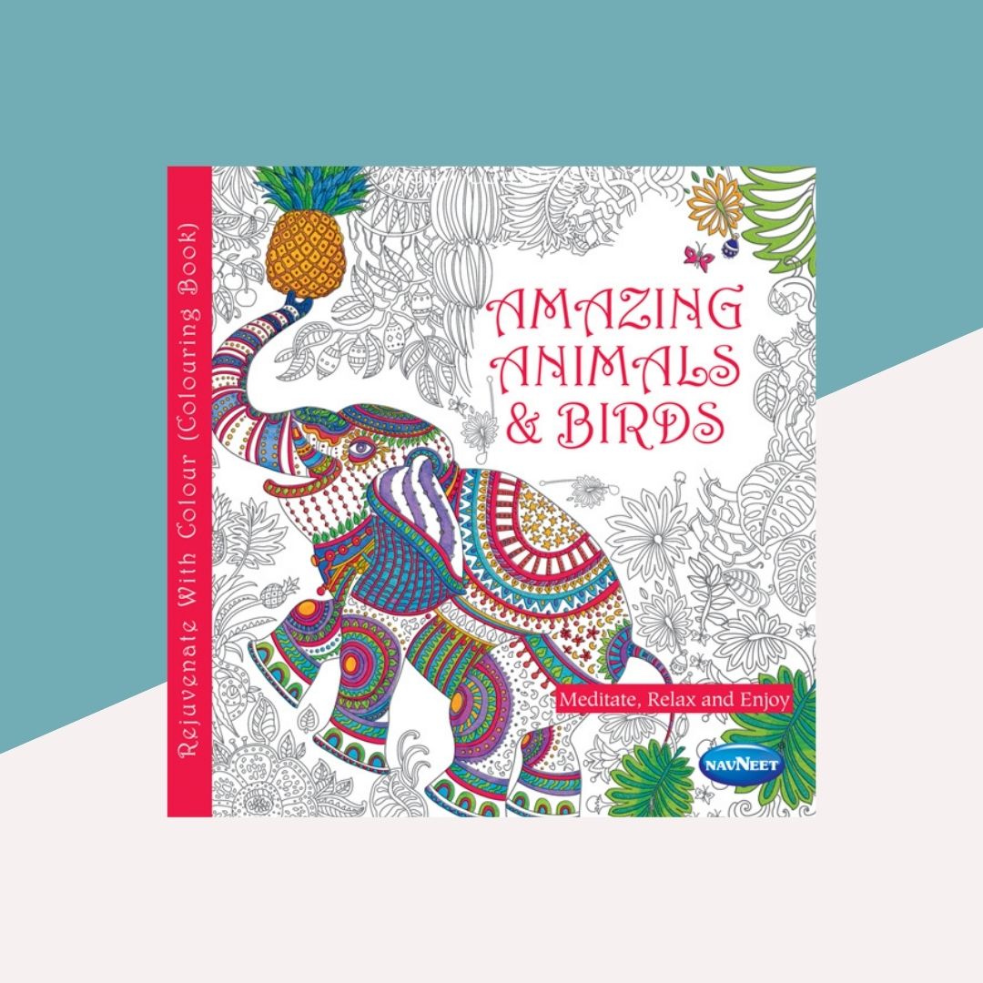Navneet Amazing Animals and Birds  Mandala Colouring Book ( Pack of 1 )