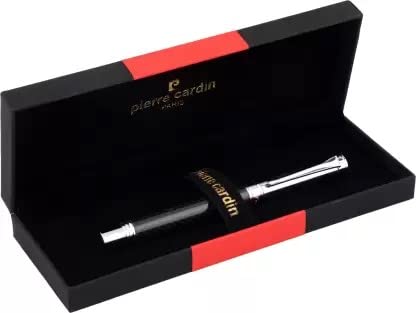 Pierre Cardin Custom Black Roller Ball Pen - Blue, Pack Of 1