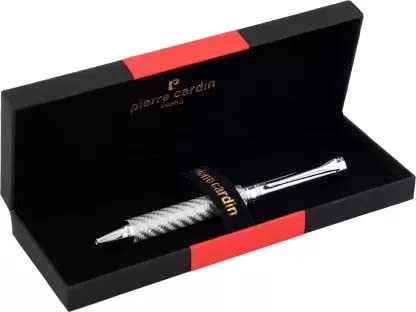 Pierre Cardin Custom Silver Ball Pen - Blue, Pack Of 1