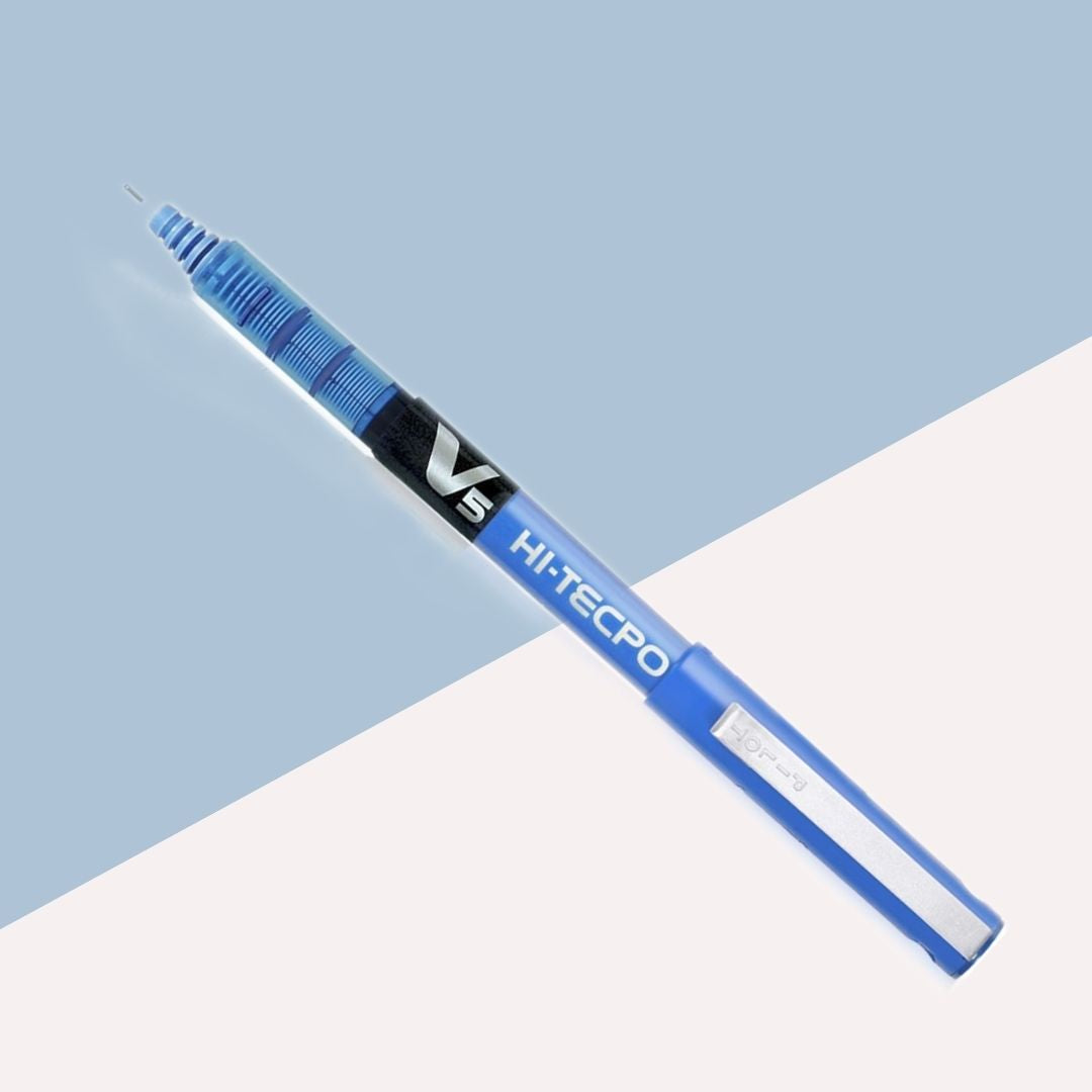 Pilot V5 Hitech Point Gel Pen â€“ Blue ( Pack of 1 )
