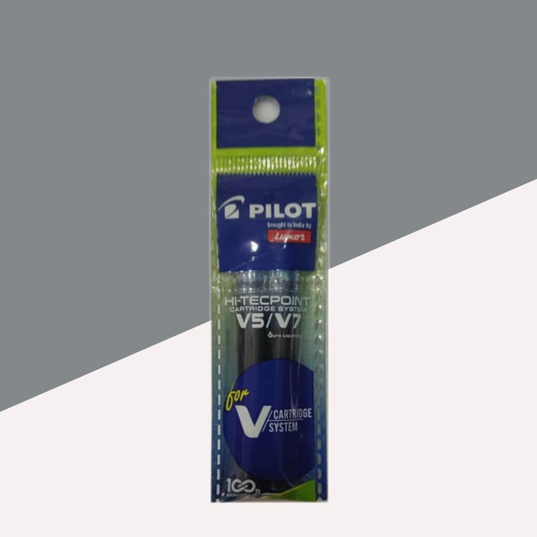 Pilot V5/V7 Ink Cartridge â€“ Black ( Pack of 2 )