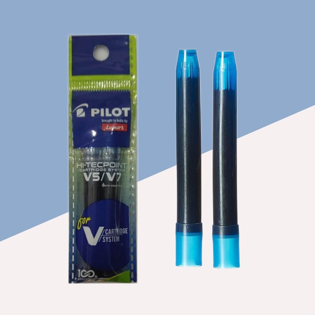 Pilot V5/V7 Ink Cartridge â€“ Blue ( Pack of 2 )